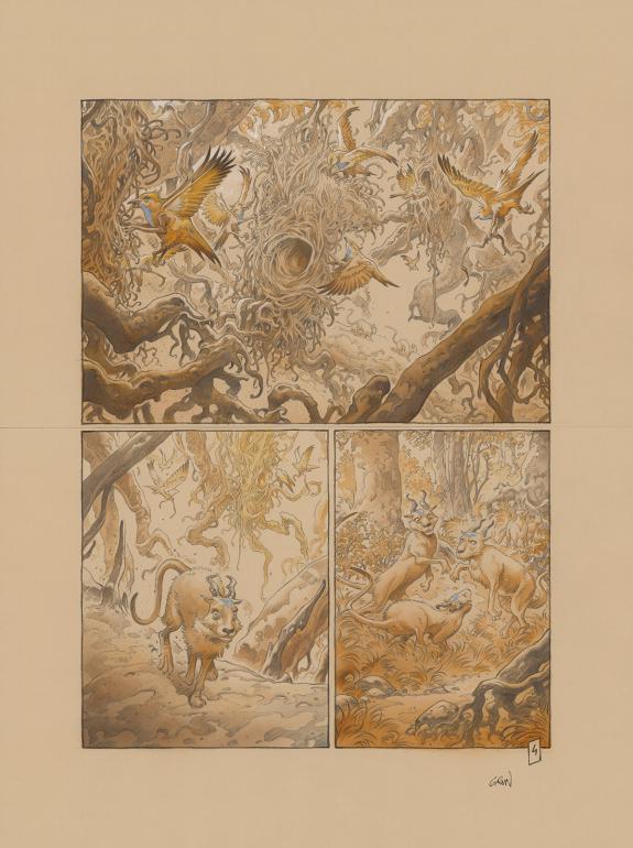 Grun - Les Hautes Herbes, Planche originale n&deg;4