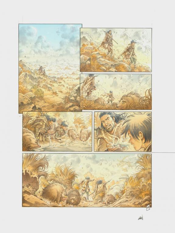 Grun - Les Hautes Herbes, Planche originale n&deg;17