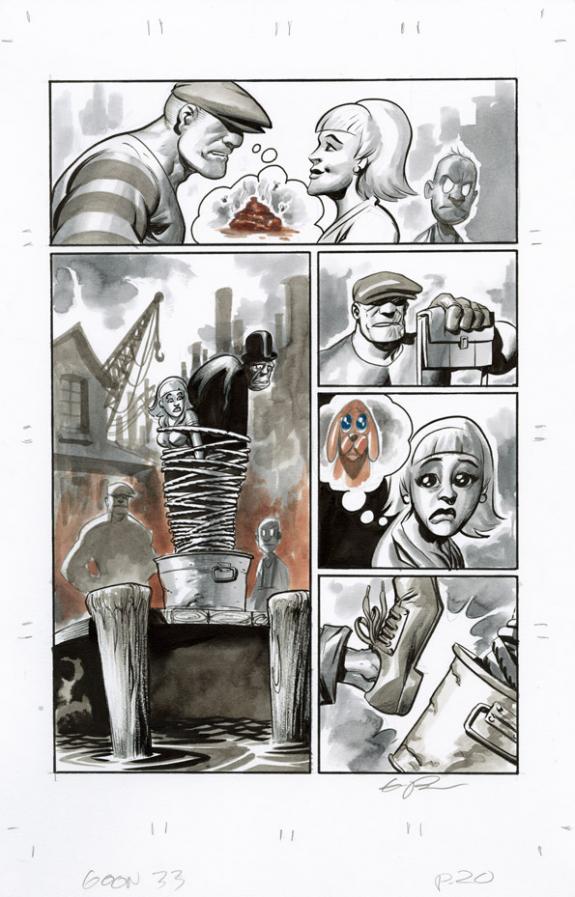 Eric Powell - The Goon, # 33, Planche originale n°20, Chap #