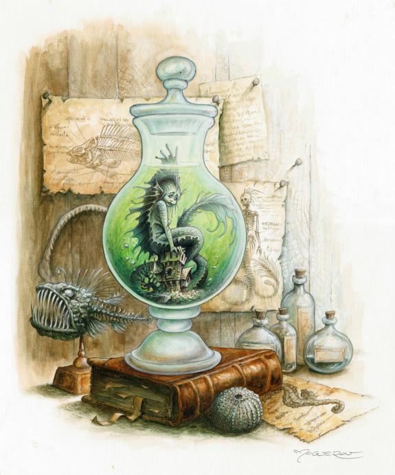 Pascal Moguérou - L'heure des fées, Illustration originale