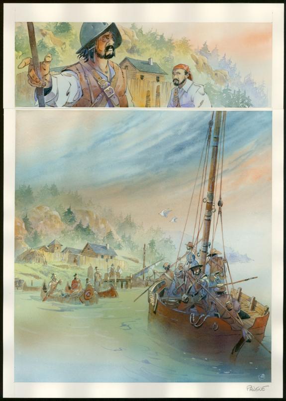 Patrick Prugne - Iroquois, Planche originale n°52