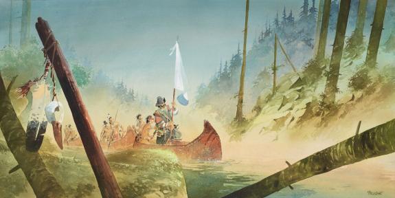Patrick Prugne - Iroquois, Illustration originale
