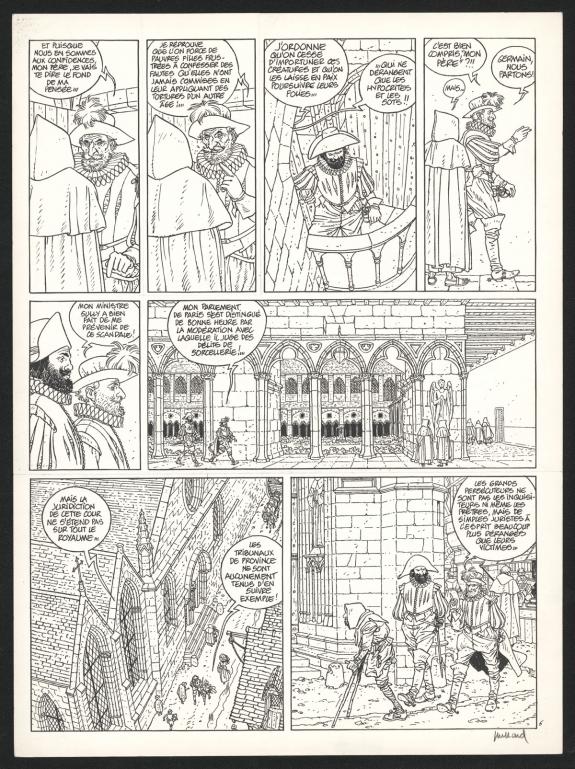 Andr&eacute; Juillard - Les 7 Vies de l'&Eacute;pervier, Hyronimus, Planch