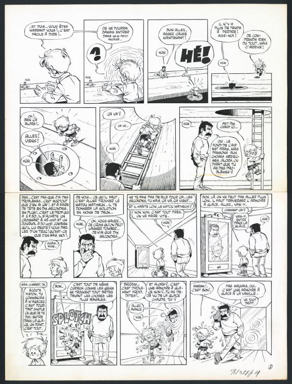 Marcel Gotlib - Rubrique-&agrave;-brac, Taume 2, Planche originale 