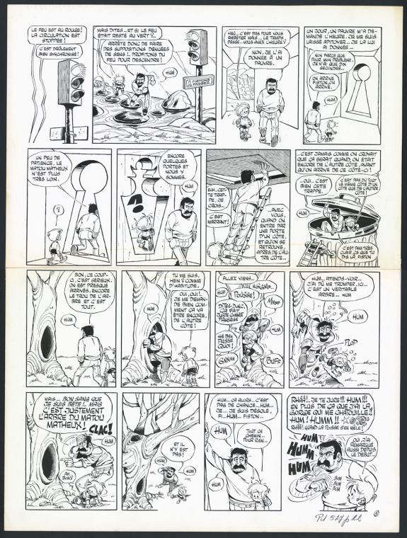 Marcel Gotlib - Rubrique-&agrave;-brac, Taume 2, Planche originale 