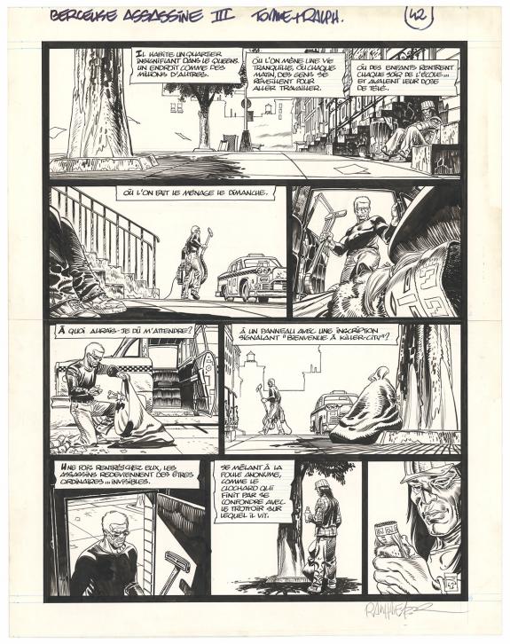 Ralph Meyer - Berceuse assassine, Les Jambes de Martha, Plan