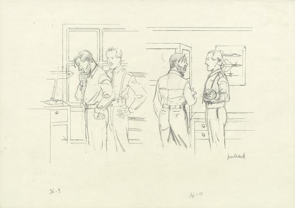 Andr&eacute; Juillard - Blake et Mortimer, Illustration originale