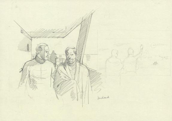 Andr&eacute; Juillard - Blake et Mortimer, Illustration originale