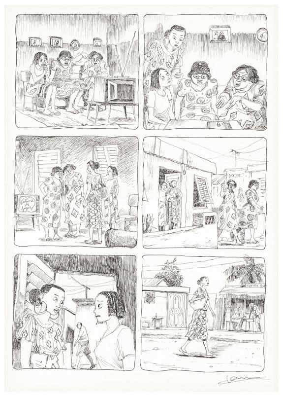 Cl&eacute;ment Oubrerie - Aya de Yopougon, Volume 7, Planche origin