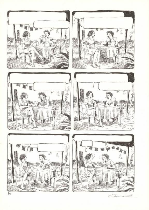 Cl&eacute;ment Oubrerie - Aya de Yopougon, Volume 5, Planche origin