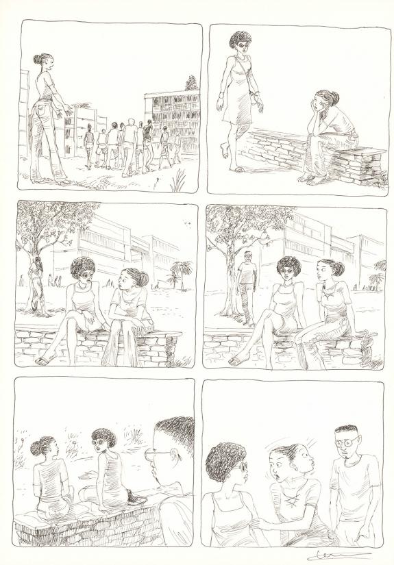 Cl&eacute;ment Oubrerie - Aya de Yopougon, Volume 7, Planche origin