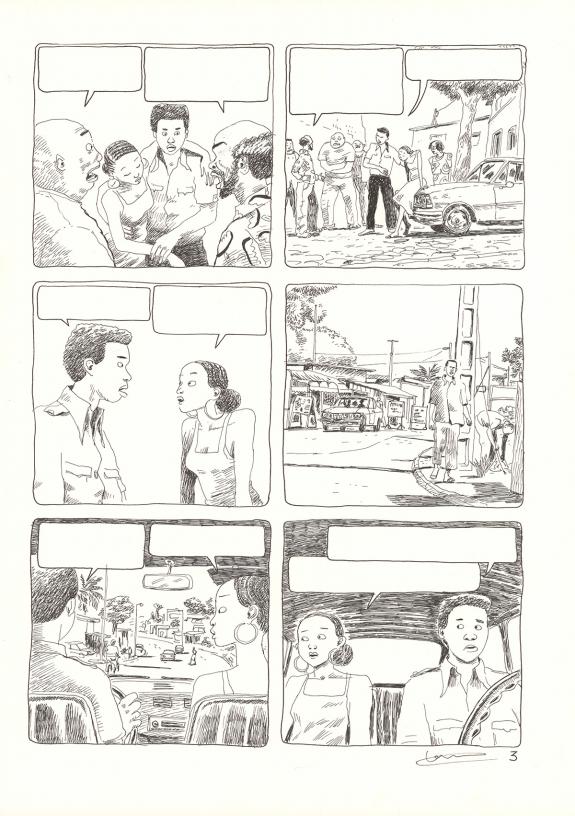 Cl&eacute;ment Oubrerie - Aya de Yopougon, Volume 5, Planche origin