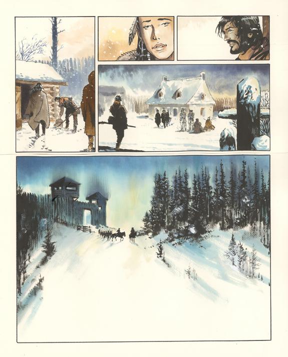 Bernard Vrancken - Nouvelle France, Chapitre I, planche orig