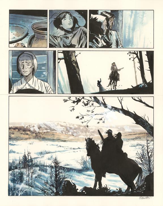 Bernard Vrancken - Nouvelle France, Chapitre I, planche orig