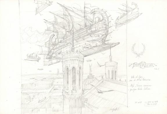 Didier Graffet - Steampunk, Imperator. Illustration original