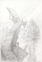 Didier Graffet - Les Cit&eacute;s divines, Crayonn&eacute; de la couvertur