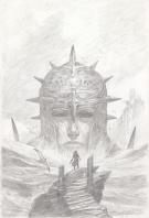 Didier Graffet - Les Cit&eacute;s divines, Crayonn&eacute; de la couvertur