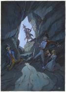 Fr&eacute;d&eacute;ric Pillot - Le Dernier des Mohicans, Illustration orig