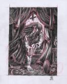 Stan Manoukian - Frankenstein, Crayonn&eacute; pr&eacute;paratoire de "Je 