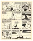 Victor Hubinon - Barbe-Rouge, D&eacute;fi au Roy, Planche originale