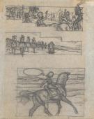 Paul Cuvelier - Corentin, Crayonn&eacute; pr&eacute;paratoire