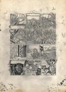 Paul Cuvelier - Corentin, Crayonn&eacute; pr&eacute;paratoire pour la plan