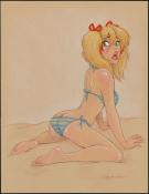 Dean Yeagle - Mandy, illustration originale. Sélection "coup