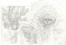 Didier Graffet - Steampunk, Mayas. Illustration originale. S